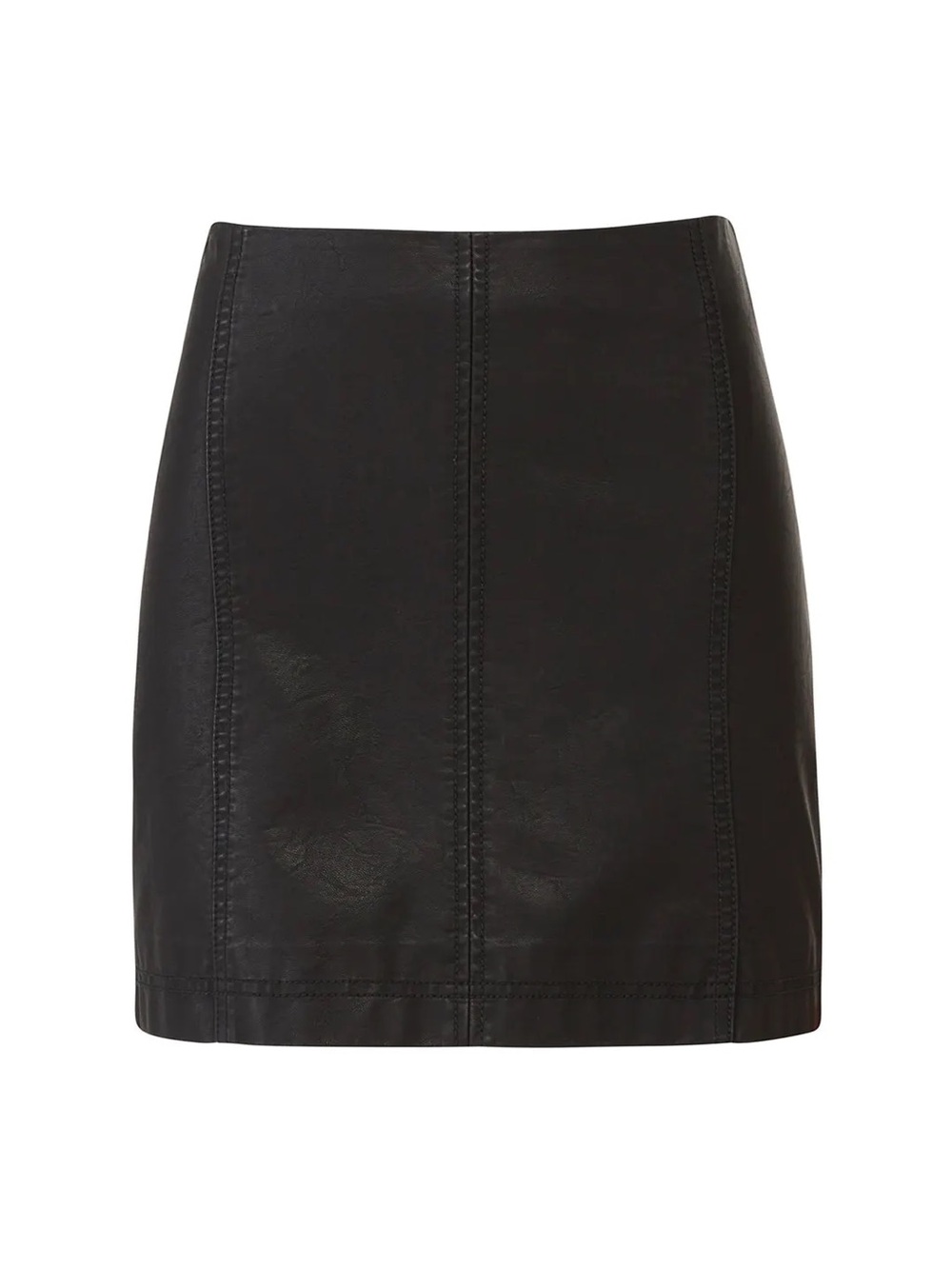 Free People Vegan Leather mini skirt size 6,8 - Picture 5 of 6